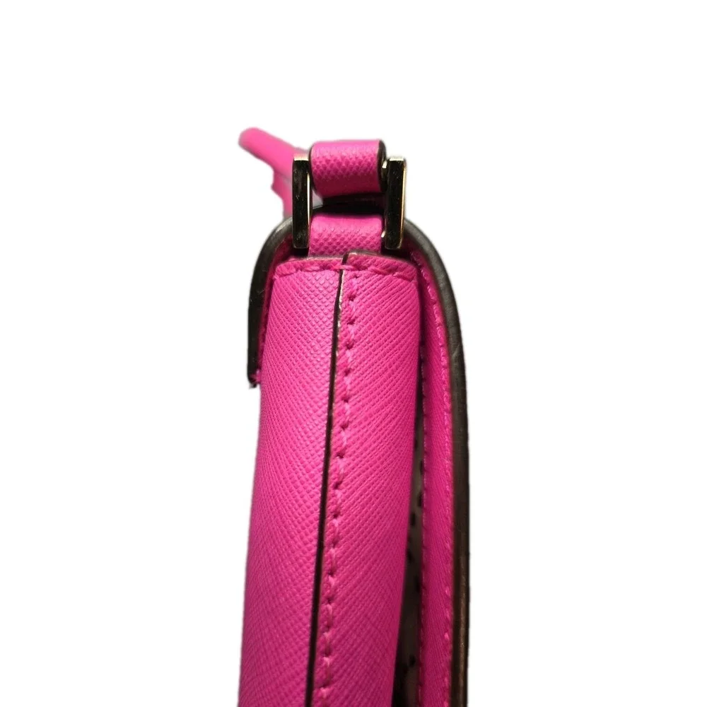 Kate Spade Newbury Lane Sally Crossbody Bag Hot Pink Saffiano Leather EUC!